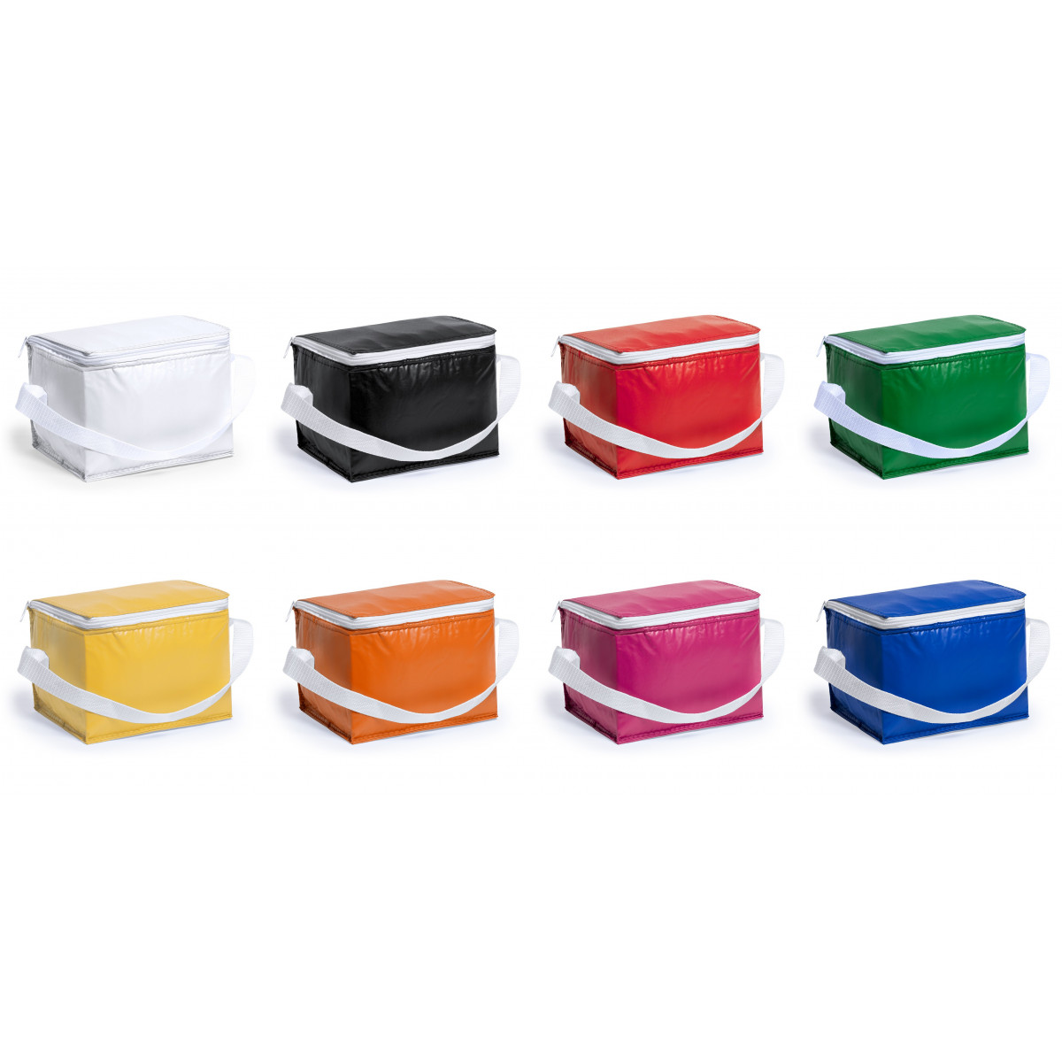 Glaciere portable pour 6 canettes : Détail pratique et coloré pour les invités