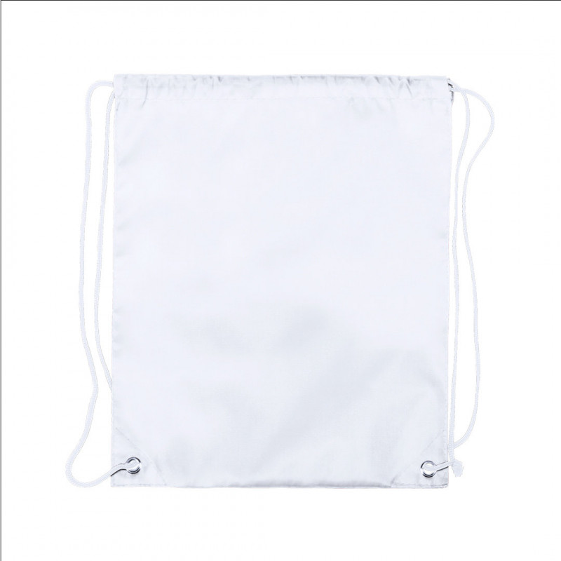 Sac à Cordes Blanc pour Sublimation en Polyester 210T