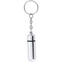Porte-clé pilulier en métal