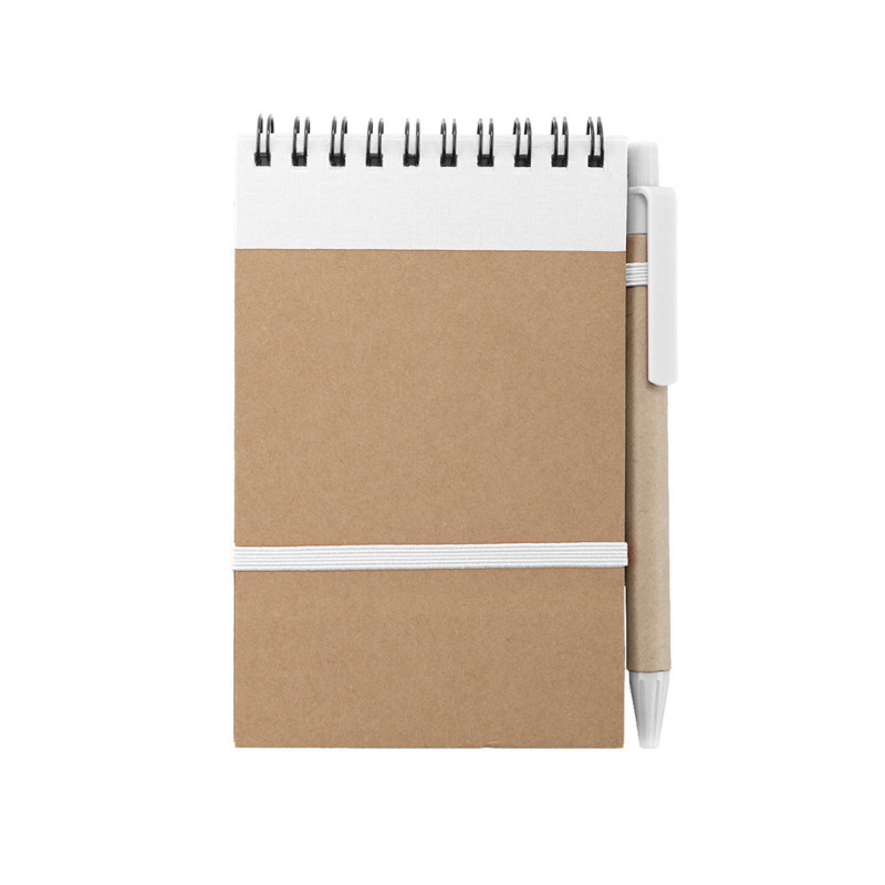 Cahier ecocard couleur blanche