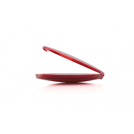 Miroir double pliable rouge