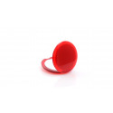 Miroir double pliable rouge