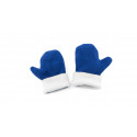Gants polaires bleus pour enfants et sucette en sachet avec autocollant de Frozen pour invités