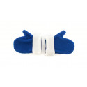 Gants polaires bleus pour enfants et sucette en sachet avec autocollant de Frozen pour invités