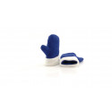 Gants polaires bleus pour enfants et sucette en sachet avec autocollant de Frozen pour invités