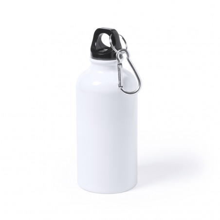 Bidon en aluminium de 400 ml avec mousqueton Personnalisable et pratique