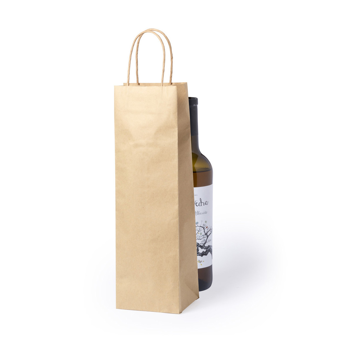 Sac en kraft pour bouteille de vin