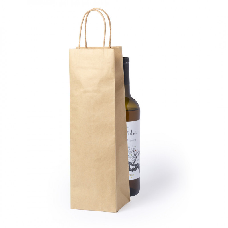 Sac en kraft pour bouteille de vin
