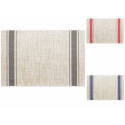 Nappe lavable et enroulable de couleur naturelle avec des bandes de couleur au choix