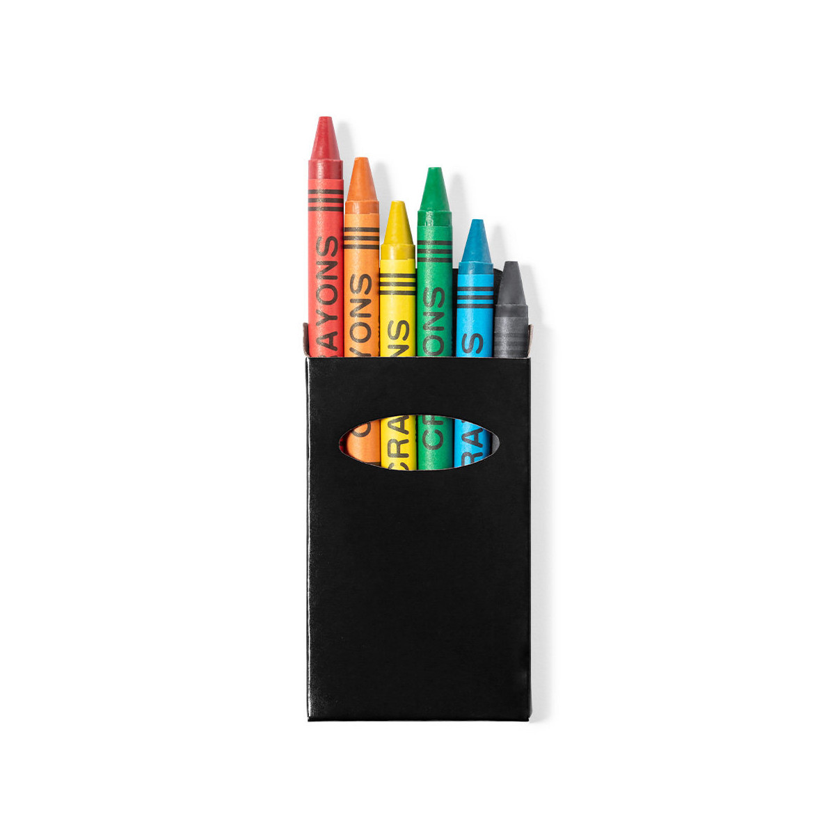 Boîte de crayons de couleur noire