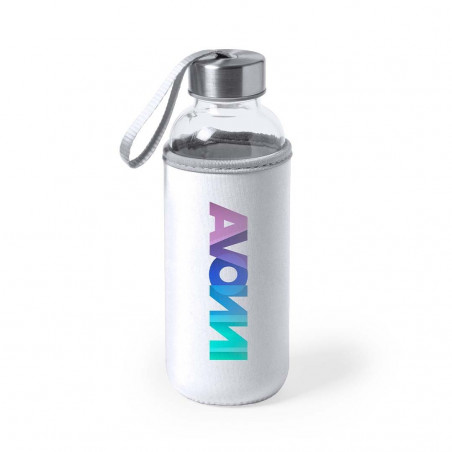 Bidon en Verre avec Housse en Néoprène 420ml : Le détail écologique, coloré et pratique pour vos événements