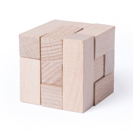 Set de 3 jeux de compétences en bois naturel dans une boîte