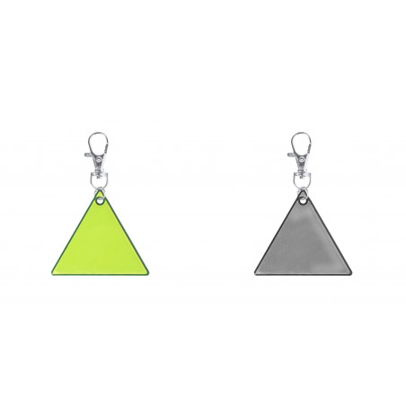 Porte-clés réfléchissant triangulaire