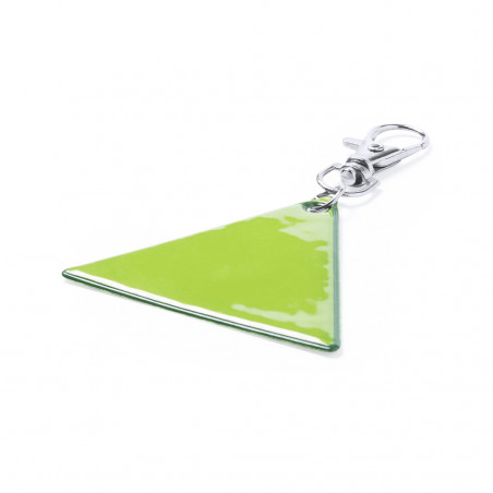 Porte-clés réfléchissant triangulaire