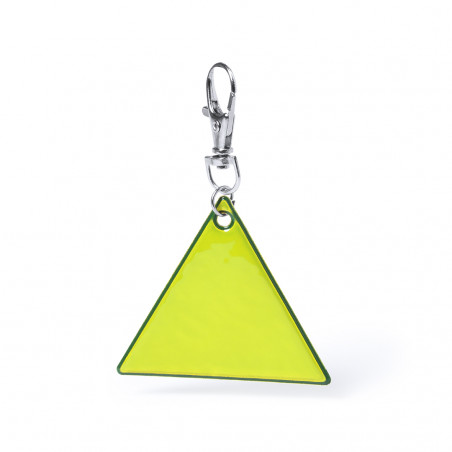 Porte-clés réfléchissant triangulaire