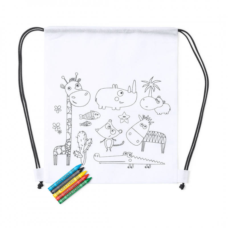 Cadeau de sac à dos pour enfants à colorier
