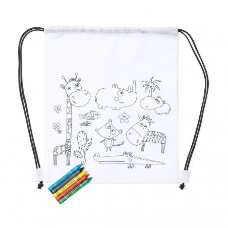 Cadeau de sac à dos pour enfants à colorier