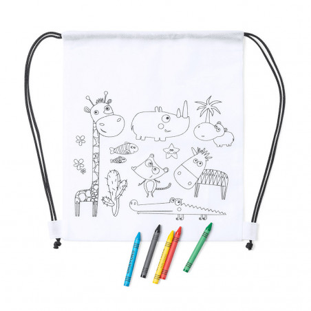 Cadeau de sac à dos pour enfants à colorier