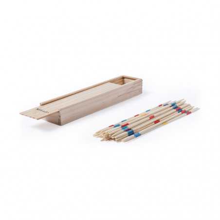 Jeu de Compétence Mikado dans une Boîte en Bois Un Classique Amusant