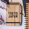 Carnet de poche avec spirale et stylo assorti