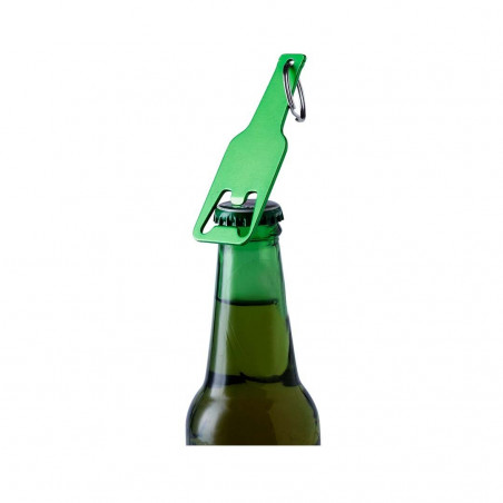 Porte-clés ouvre-bouteille en aluminium