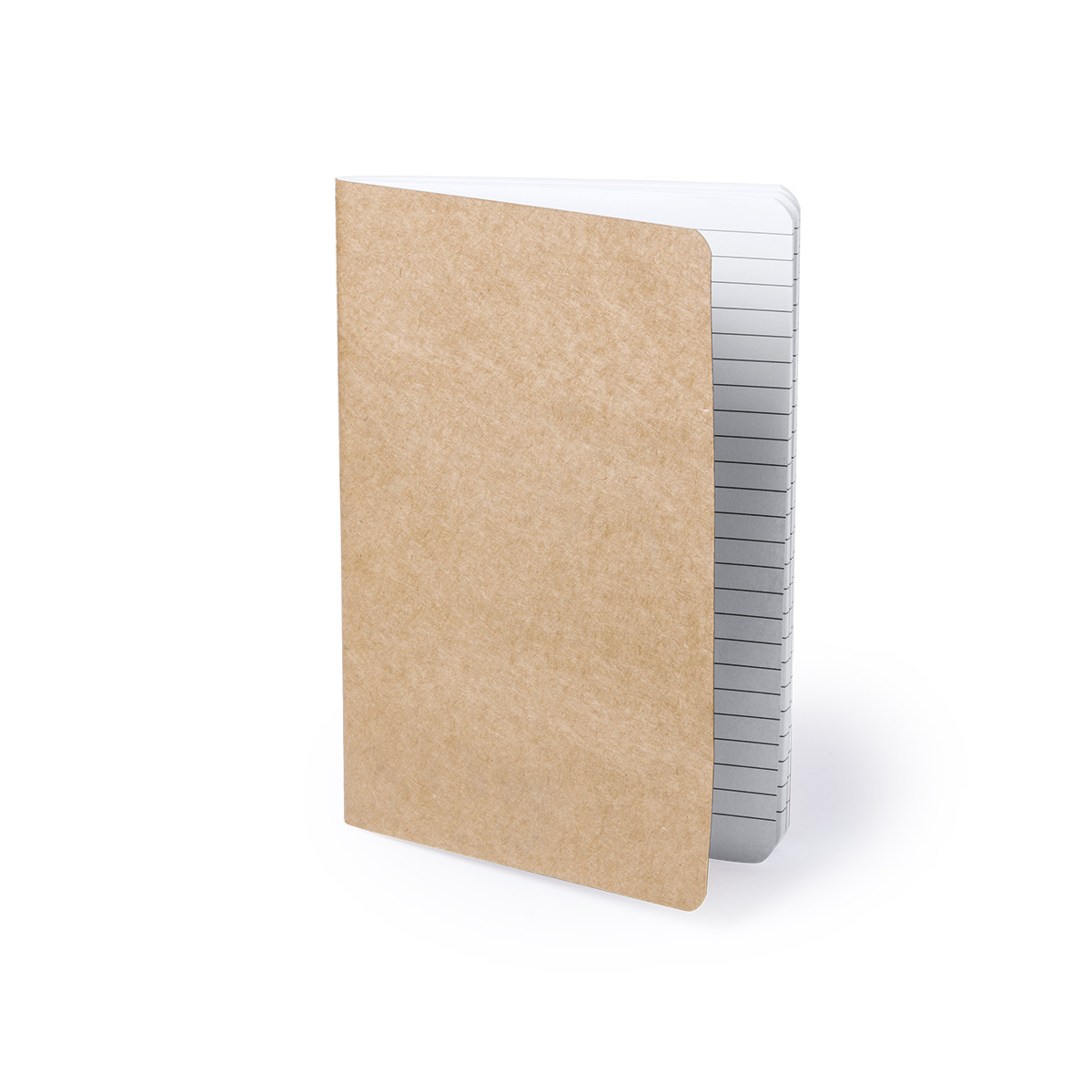 Cahier marron en carton recyclé cousu