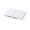 Cahier marron en carton recyclé cousu