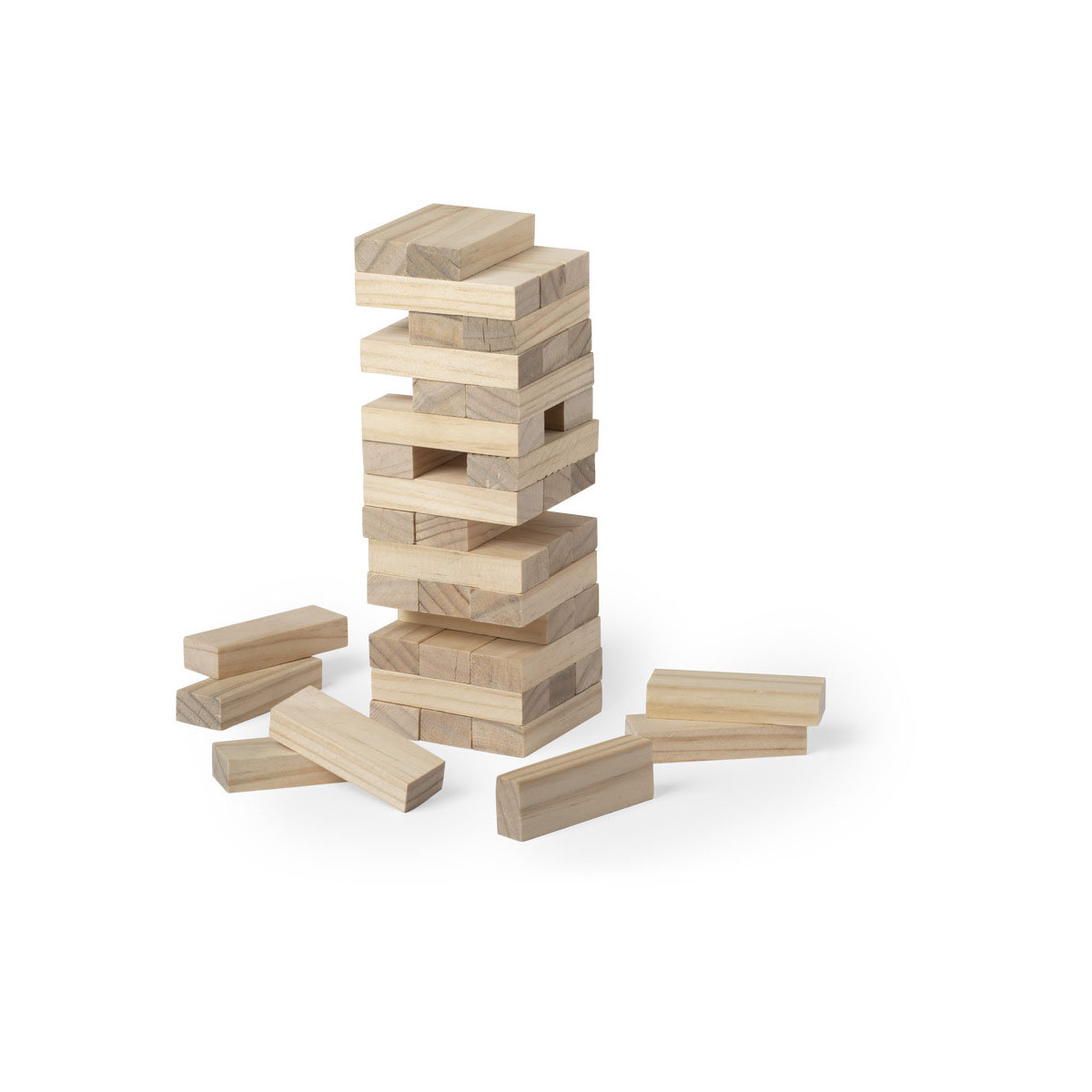 Jeu de Jenga en bois dans un sac à offrir