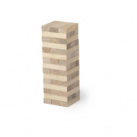 Jeu de Jenga en bois dans un sac à offrir