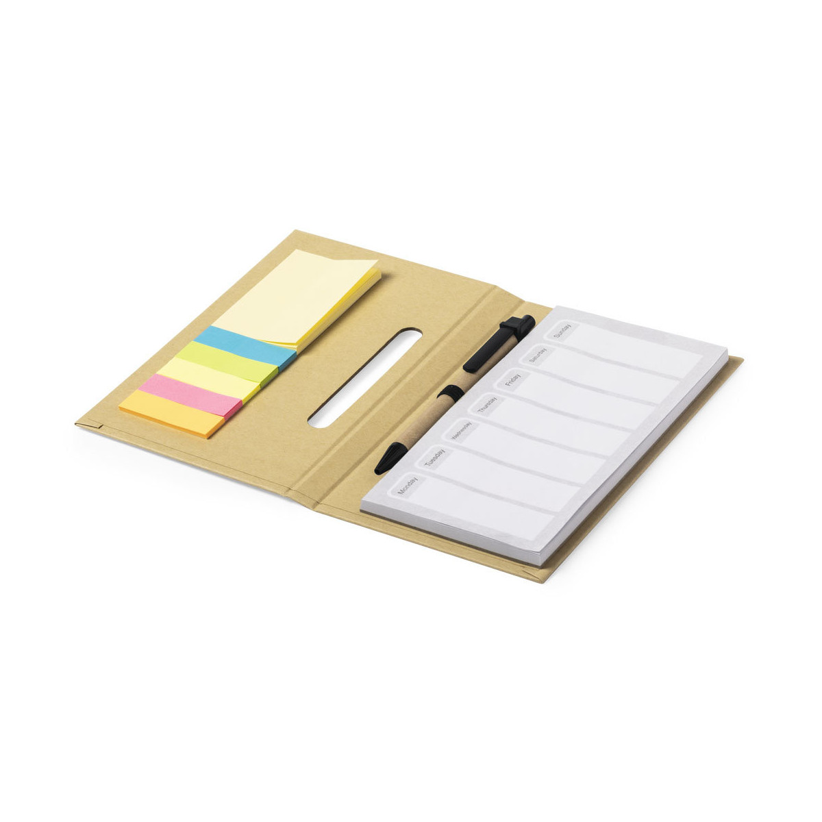 Bloc-notes et postez-le avec un stylo