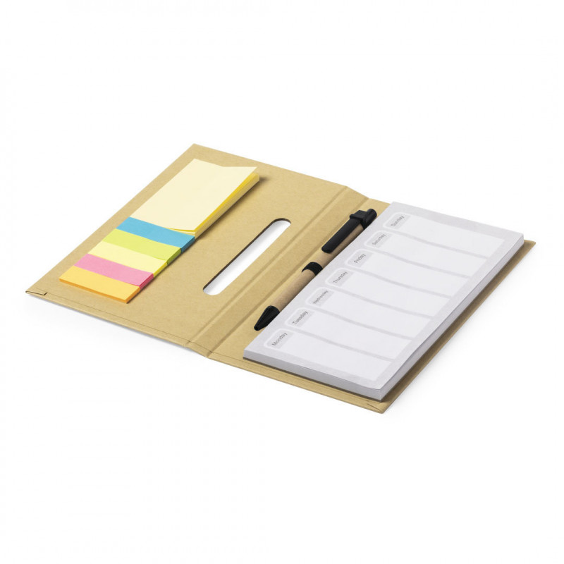 Bloc-notes et postez-le avec un stylo