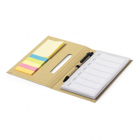 Bloc-notes et postez-le avec un stylo