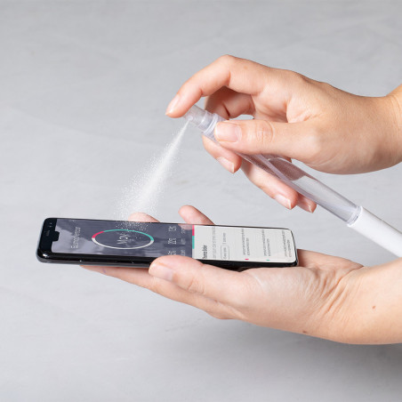 Stylo blanc désinfectant avec pulvérisateur rechargeable idéal contre le coronavirus