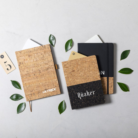 Carnet avec couverture rigide en liège naturel