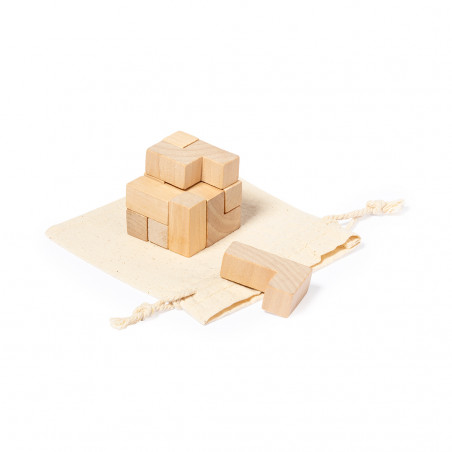 Jeu d\'habileté en bois avec sac de présentation
