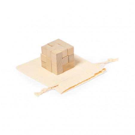 Jeu d\'habileté en bois avec sac de présentation
