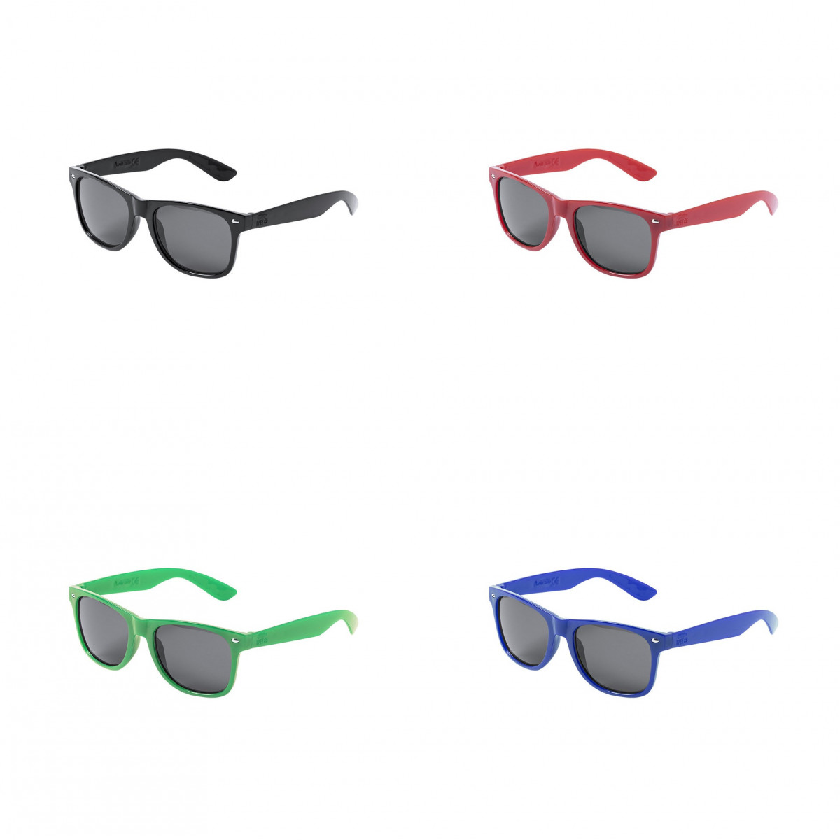 Lunettes de soleil avec monture en matériaux recyclés disponibles en plusieurs couleurs