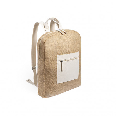 Sac à dos en jute pour femme