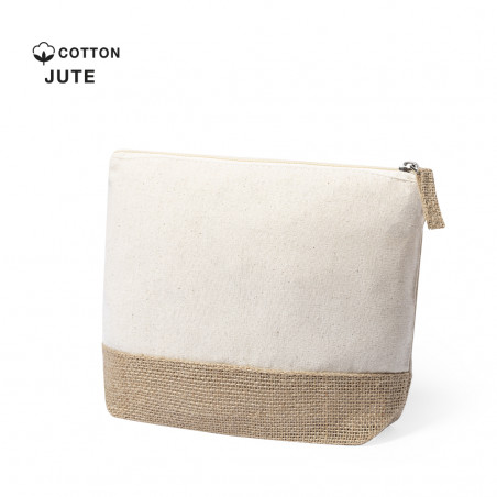 Nécessaire en jute et coton naturel Simplicité et élégance écologique