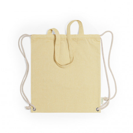 Sac à dos en tissu avec des anses de plusieurs couleurs