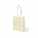 Sac en coton biologique couleur naturelle avec anses longues