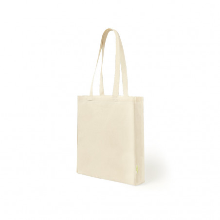 Sac en coton biologique couleur naturelle avec anses longues