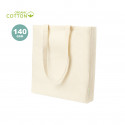Sac en coton biologique couleur naturelle avec anses longues