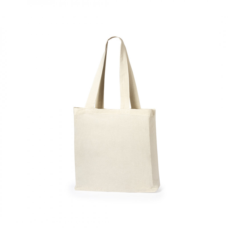 Sac tote en coton blanc avec anses renforcées à offrir