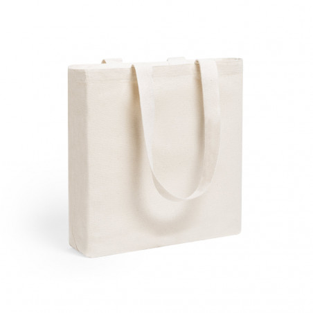 Sac tote en coton blanc avec anses renforcées à offrir