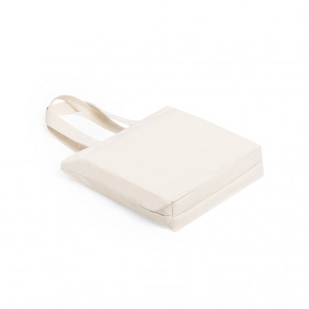 Sac tote en coton blanc avec anses renforcées à offrir
