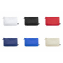 Nécessaire en plastique recyclé rectangulaire avec fermeture éclair de plusieurs couleurs