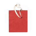 Sac en jute de plusieurs couleurs et anses en coton de couleur naturelle
