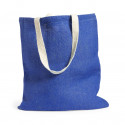Sac en jute de plusieurs couleurs et anses en coton de couleur naturelle