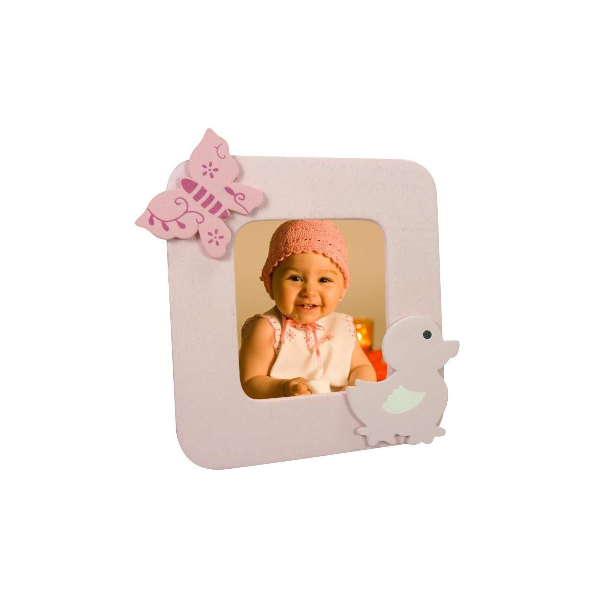 Cadre photo bébé en bois